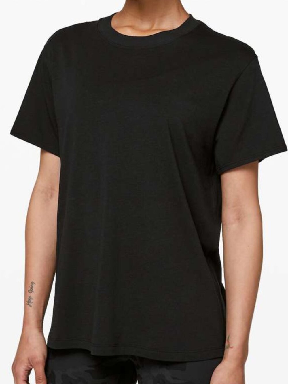 Lululemon Black All Yours Tee size 8